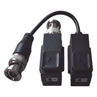 HIKVISION Kit de Transceptor (Balluns) TURBOHD / Hasta 8 MP (4K) / 100% Cobre / Soporta HD-TVI / AHD / CVI / CVBS / Audio por Coaxitron / Datos para Menú de Configurar de Cámaras