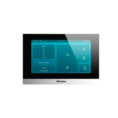 AKUVOX Monitor Linux de 7 Pulgada para interior / Intercom SIP / Compatible con cualquier frente de calle AKUVOX / WIFI