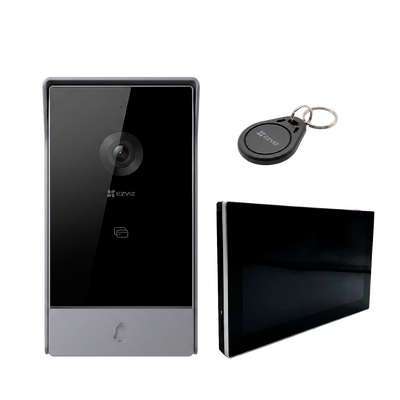 EZVIZ Videoportero Inteligente 2K / Monitor Táctil de 7" / Wi-Fi Doble Banda / Audio de Dos Vías / Detección Inteligente de Personas / Apertura Remota de Puerta y Portón / RFID / Memoria MicroSD Hasta 512 GB / Instalación