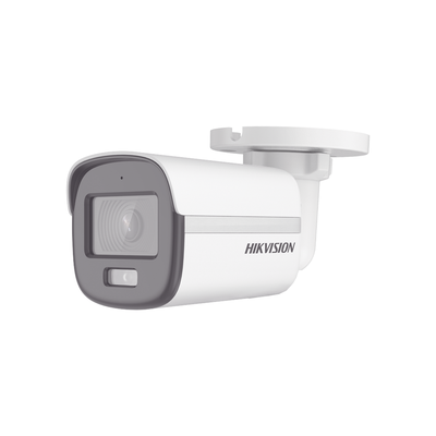 HIKVISION Bala TURBOHD 2 Megapixel (1080p) / Imagen a color 24/7 / Lente 2.8 mm / METAL / Luz Blanca 20 mts / Exterior IP67 / TVI-AHD-CVI-CVBS / dWDR