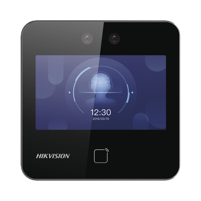 HIKVISION Terminal WiFi/Touch de Reconocimiento Facial Ultra Rápido para ASISTENCIA y Control de ACCESO / 1500 Rostros y 3,000 tarjetas /  Lee códigos QR / Videoportero / Detección de Cubrebocas