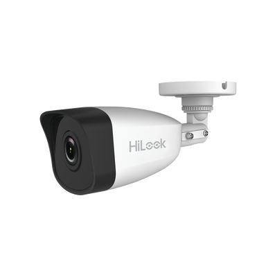 HiLook by HIKVISION HiLook Series / Bala IP 4 Megapixel / 30 mts IR / Exterior IP67 / PoE / WDR 120 dB / Lente 2.8 mm / H.265+ / Onvif