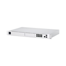 UBIQUITI UniFi Dream Machine Pro, con un puerto 10G SFP+ WAN / 1 GbE WAN / 8 puertos 10/100/1000 Mbps RJ-45 LAN, y una bahía de HDD 3.5", integra todos los controladores UniFi