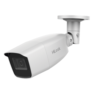 HiLook by HIKVISION Bala TURBOHD 2 Megapixel (1080p) / Lente Var. 2.8 a 12 mm / CLIMAS EXTREMOS / IR EXIR Inteligente 40 mts / Exterior IP66 / TVI-AHD-CVI-CVBS / dWDR