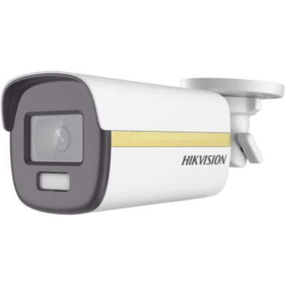 HIKVISION Bala TURBOHD 4K/ Imagen a color 24/7 / Lente 2.8 mm / METAL / Luz Blanca 40 mts / Exterior IP67 /  WDR 130 dB