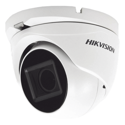 HIKVISION Eyeball TURBOHD 4K (8 Megapixel) / Lente Mot. 2.7 a 13.5 mm / IR EXIR 60 mts / Exterior IP67 / dWDR / TVI-AHD-CVI-CVBS / 9 a 15 VCD