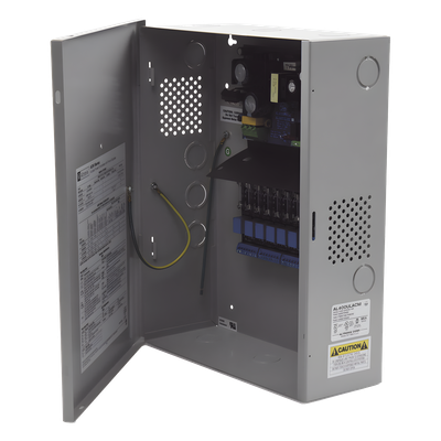ALTRONIX Fuente para aplicaciones en control de acceso, y detección de incendio, con capacidad de respaldo para 12 y 24 Vcd @ 4 A , con 8 circuitos de control ( NO ) y 8 circuitos de control trigger voltaje de entrada de : 115 Vca, requiere batería.